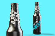 Metallic Bottle Mockup Silver & Gold, a Packaging Mockup by LESZ Design (Thumbnail 2 of 4)