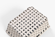 Wicker Basket Ikea Knarra 1 White, an Object 3D Model by Markelos (Thumbnail 10 of 10)