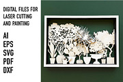 plant laser cut files, an Object Graphic by HelloWood (Thumbnail 2 of 4)