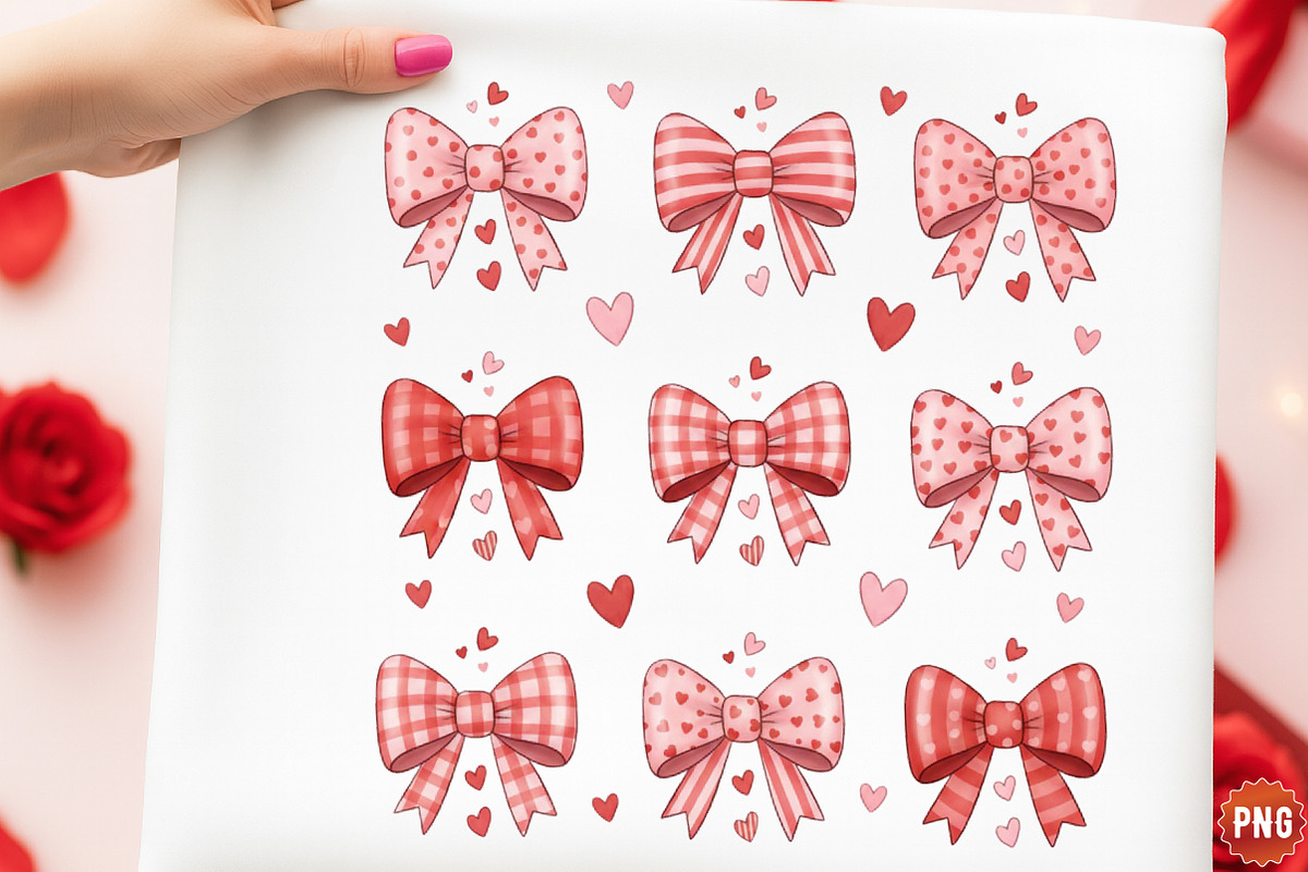 Coquette Valentine Day PNG, an Illustration by SinaCreation (Photo 1 of 11)