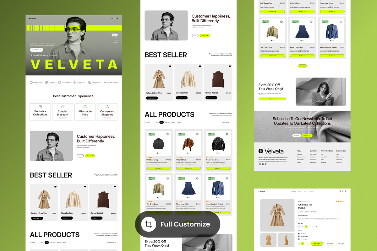 Velveta - Fashion E-Commerce preview 3