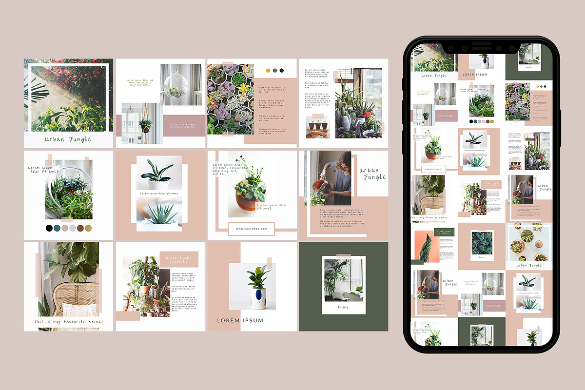Minimalist Insta Feed Templates, a Social Media Template by helgascandinavus (Photo 3 of 5)