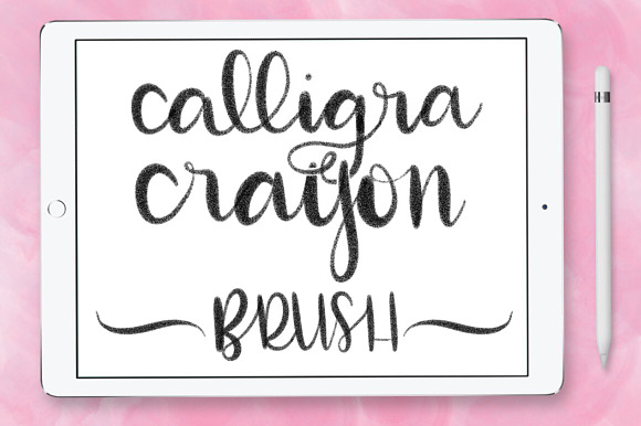 CalligraCrayon Procreate Brush preview 4