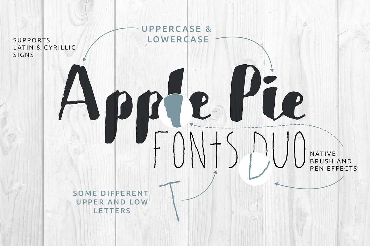 Handwritten Script Font Duo — ApplePie preview 2