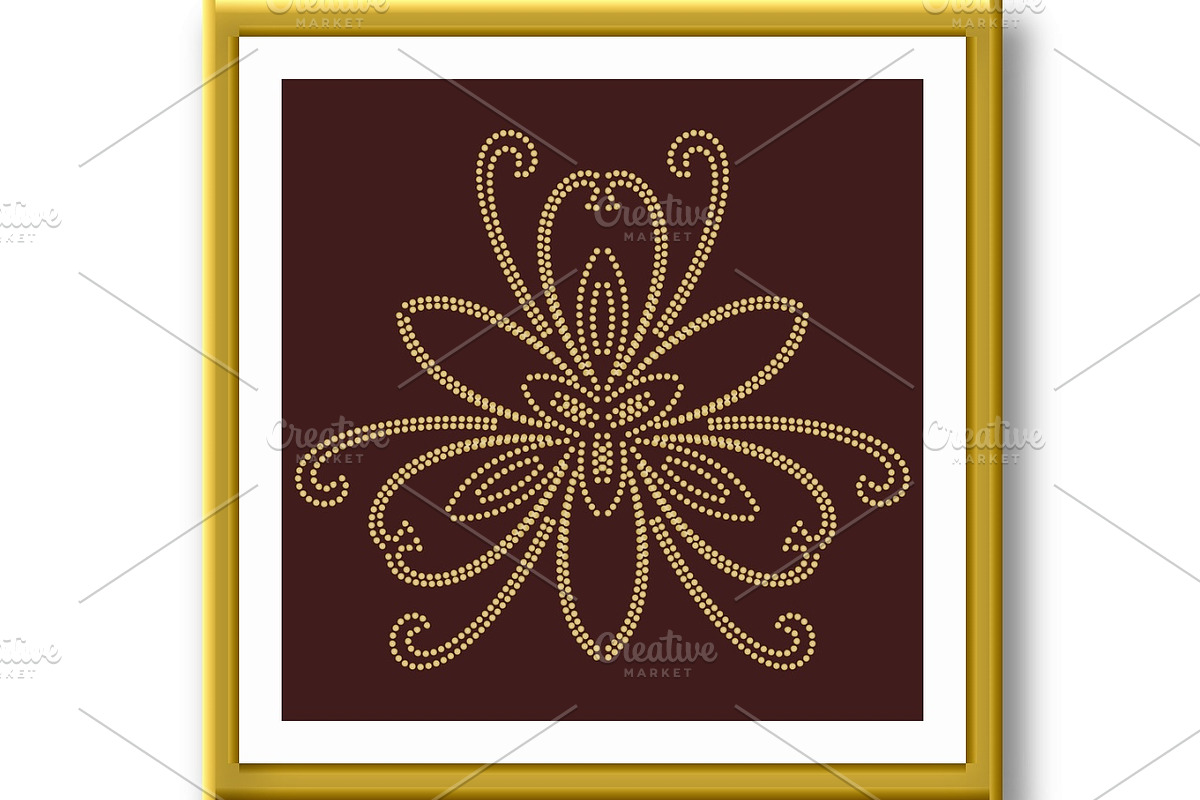 Floral Vector Abstract Pattern, a Decorative Illustration by FineArtStudio (Photo 2 of 3)
