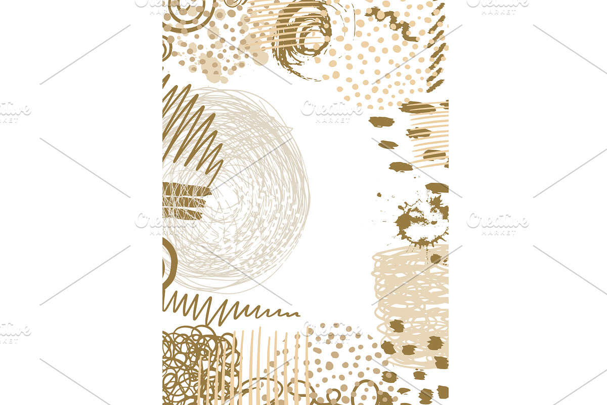 Beige abstract background A4. Hand, an Illustration by Nenahliadava Design