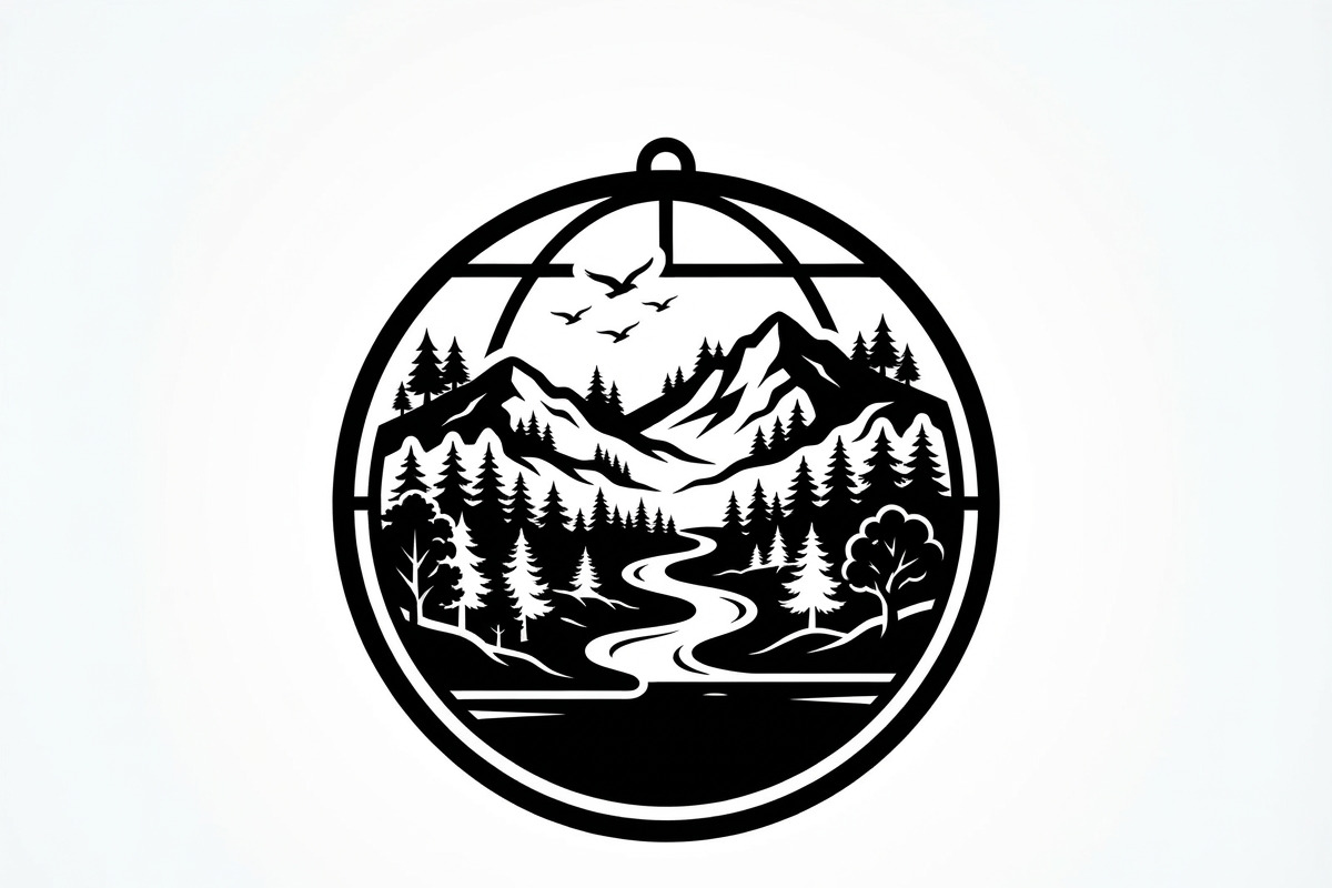60 Eco Globe Landscape Silhouette, a Technology Illustration by Amazin_art (Photo 2 of 25)