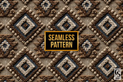 Boho Jute Fabric Seamless Patterns, a Pattern Graphic by Creative Store (Thumbnail 4 of 5)