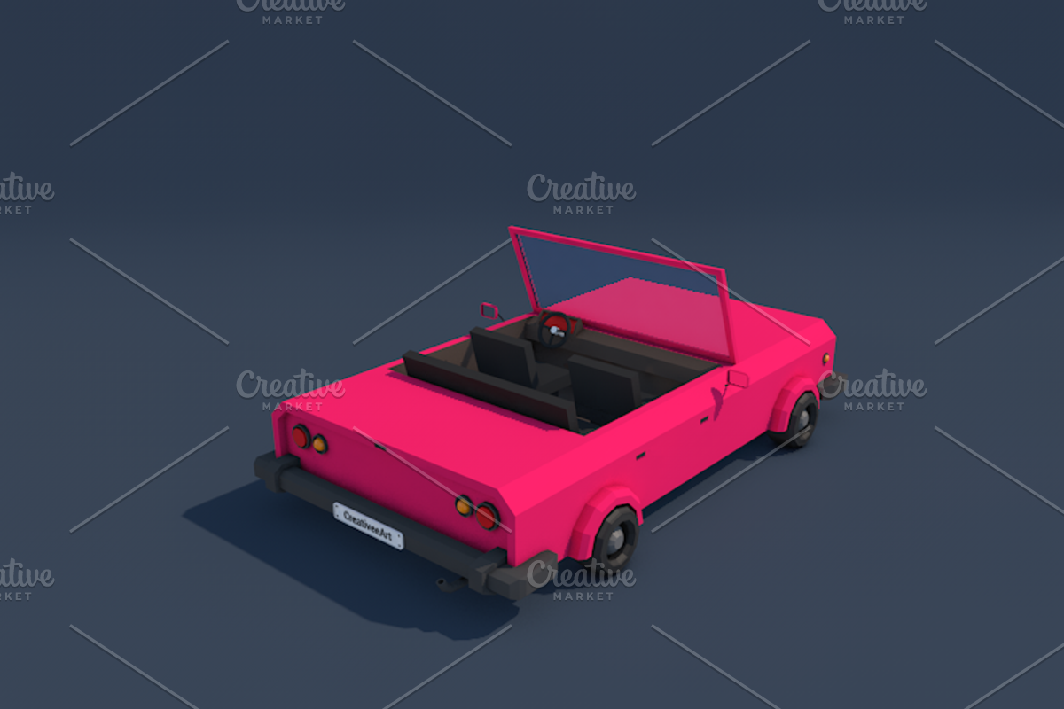 Ultimate Low Poly City Cars Pack, a Cars & Vehicle 3D Model by CreativeeArt (Photo 9 of 54)