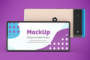 Pixel 6 Mockup, an Android Mockup by Qaleb Studio (Thumbnail 7 of 13)