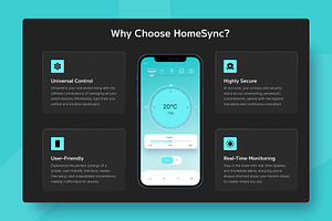 HomeSync - Smart Home Landing Page