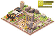 Isometric city map elements, an Object Graphic by tele52 (Thumbnail 44 of 72)
