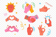 Expressive Hand Gestures Vector, an Object Illustration by Partikusi Design (Thumbnail 3 of 3)