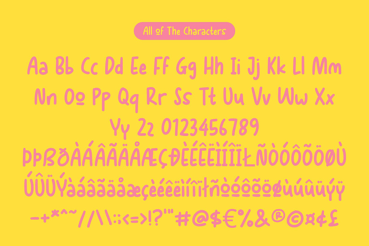 CS Racons – Cute Handwritten Font, a Handwritten Font by Craft Supply Co. (Photo 8 of 8)