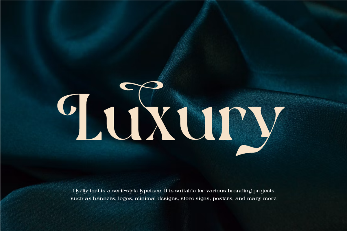 Etyelfy - Luxury Elegant Font, a Serif Font by QR Design Studio (Photo 4 of 14)