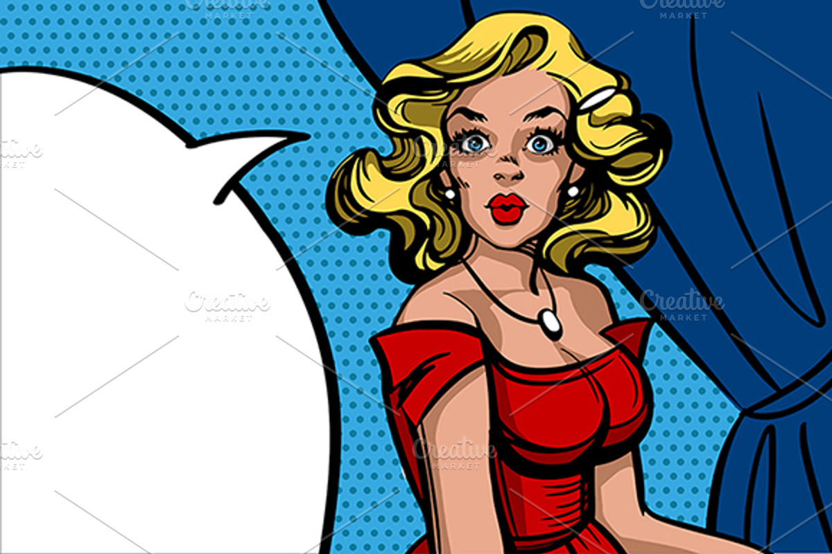Pop art woman, an Illustration by Ira Cvetnaya (Photo 3 of 6)