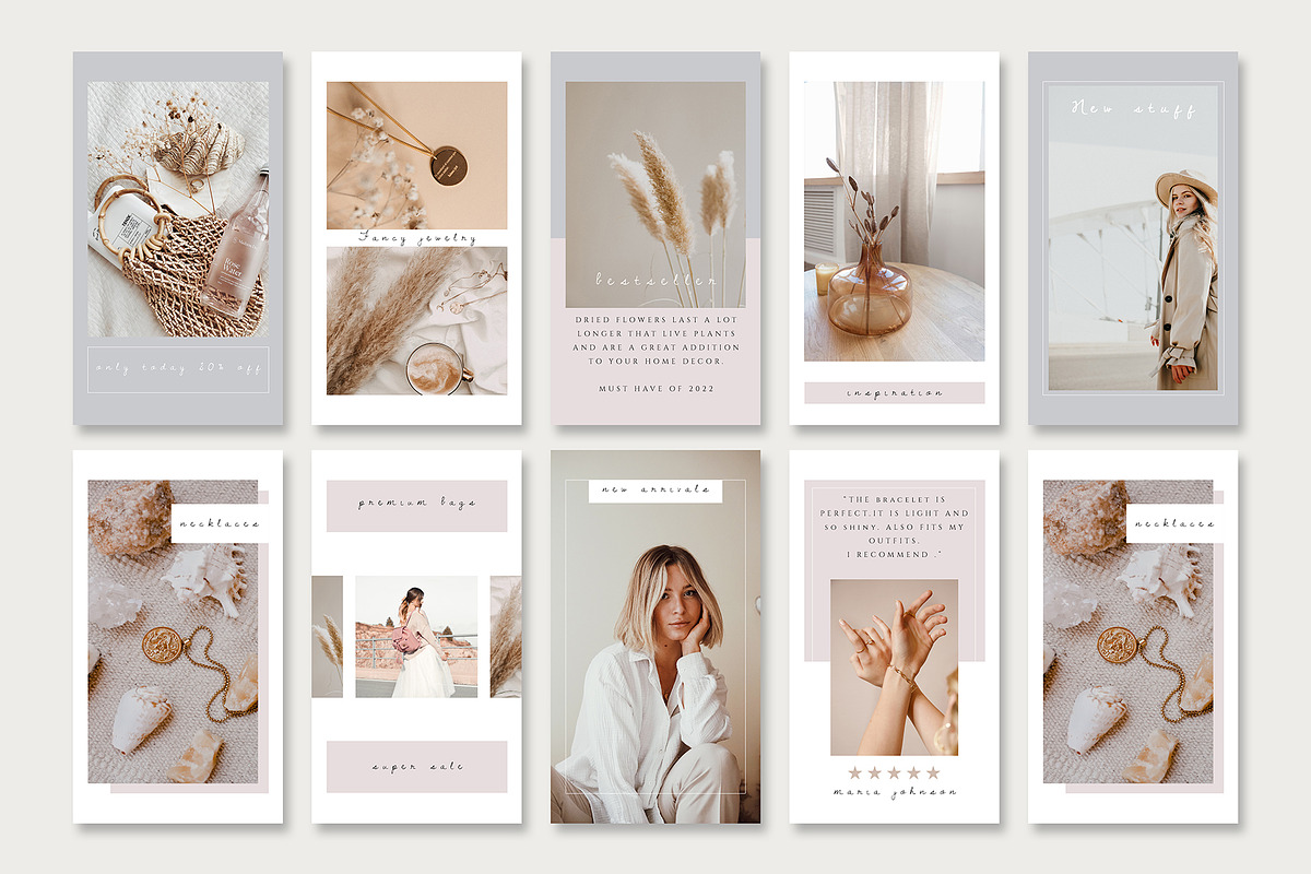 Instagram Stories Template Organic, a Social Media Template by Bumblebee (Photo 2 of 9)