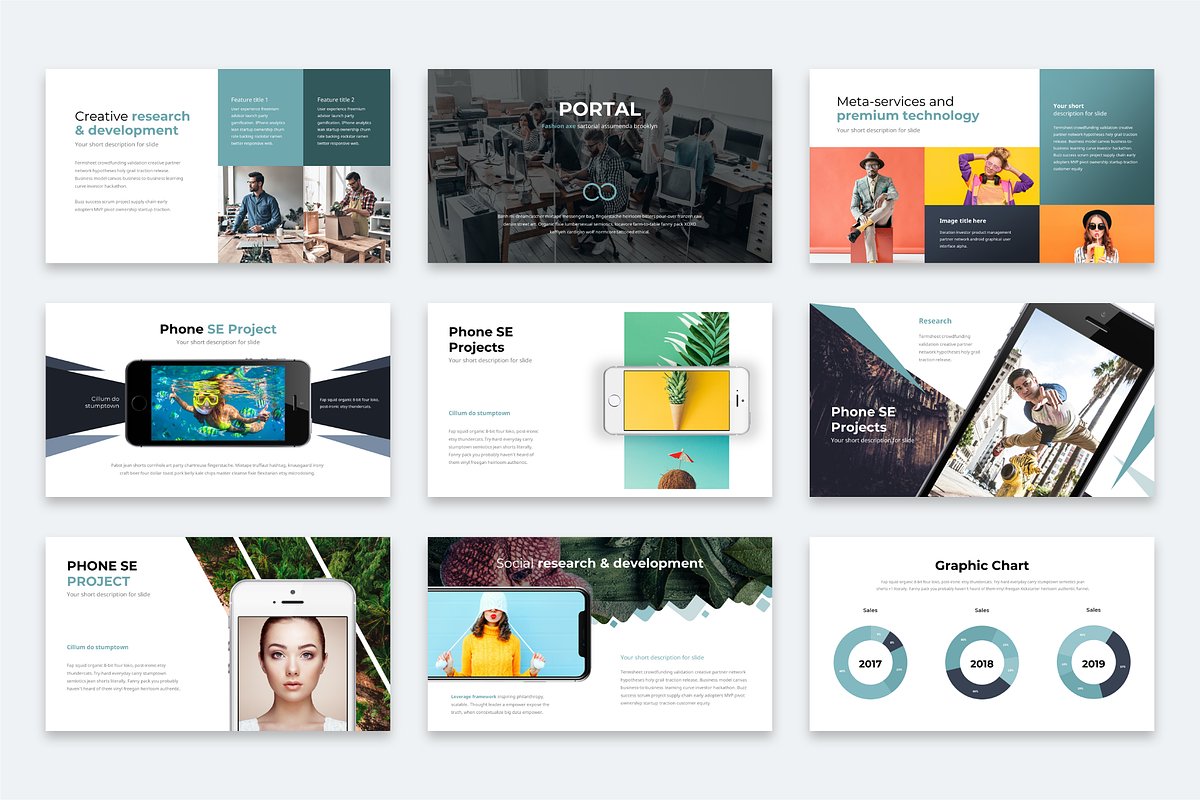 Portal Modern Template Bundle, a Presentation Template by Reshapely (Photo 16 of 36)