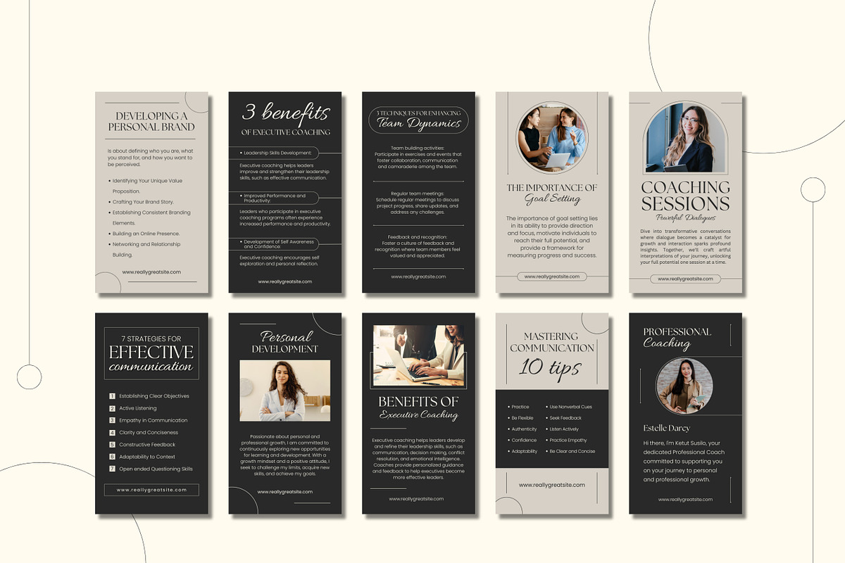 10 Coaching Instagram Reels, a Templates & Theme by TemplateCastleStore (Photo 2 of 10)