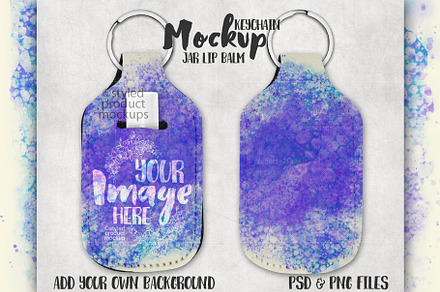 Jar shaped lip balm holder mockup