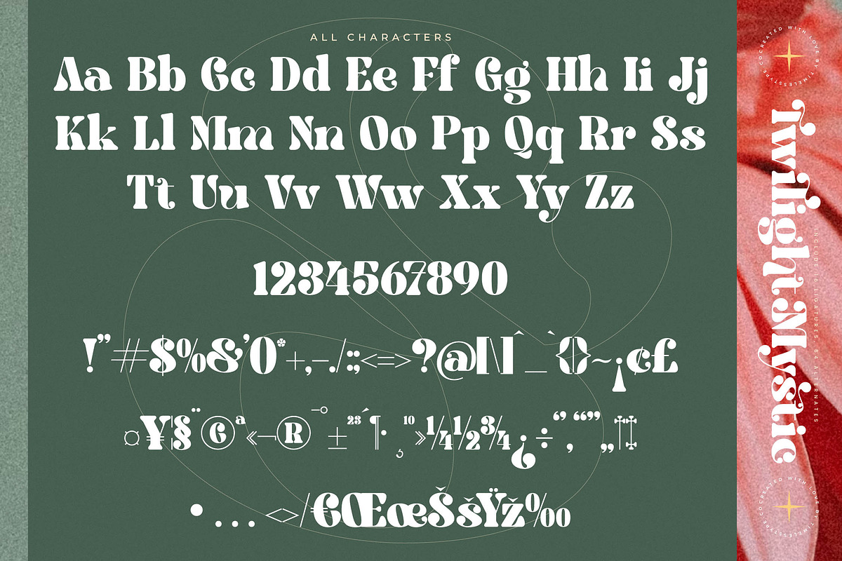 Twilight Mystic Modern Retro Serif, a Serif Font by timelesstype.co (Photo 18 of 20)