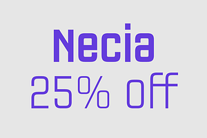Necia Font Family