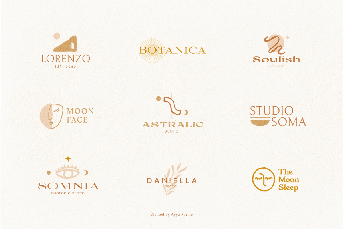 100 Handcrafted Logo Templates, a Branding & Logo Template by Ayya Studio (Photo 4 of 25)