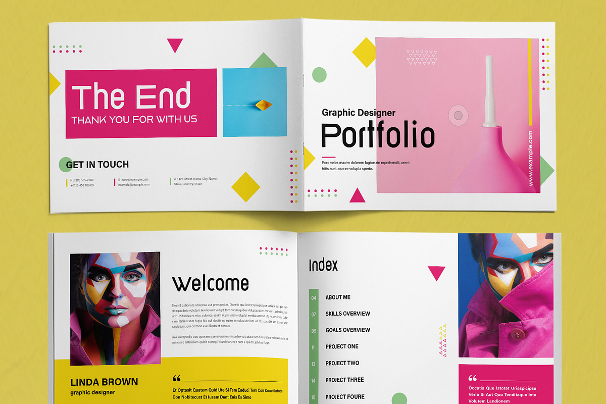 Graphic Designer Portfolio Layout, a Brochure Template by ContestDesign (Photo 2 of 5)