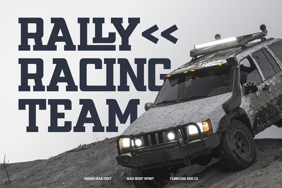 Grand Slab - Slab Sport Font, a Slab Serif Font by Flawless And Co (Photo 7 of 10)