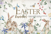 Easter clip art set, a Decorative Illustration by RushkinaAntonina (Thumbnail 1 of 10)