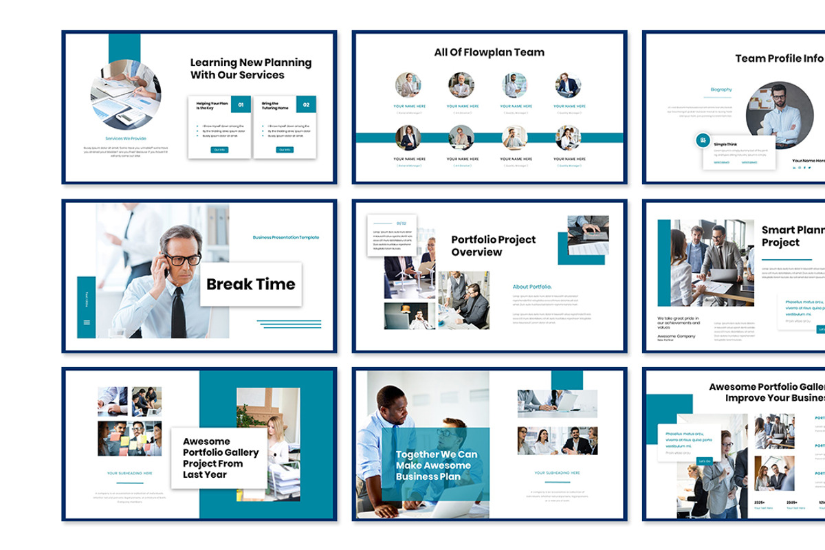 Flowplan Business Presentation, a Presentation Template by Analogous Temp (Photo 3 of 5)