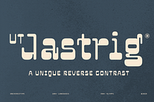 UT Jastrig - A Reverse Contrast Font