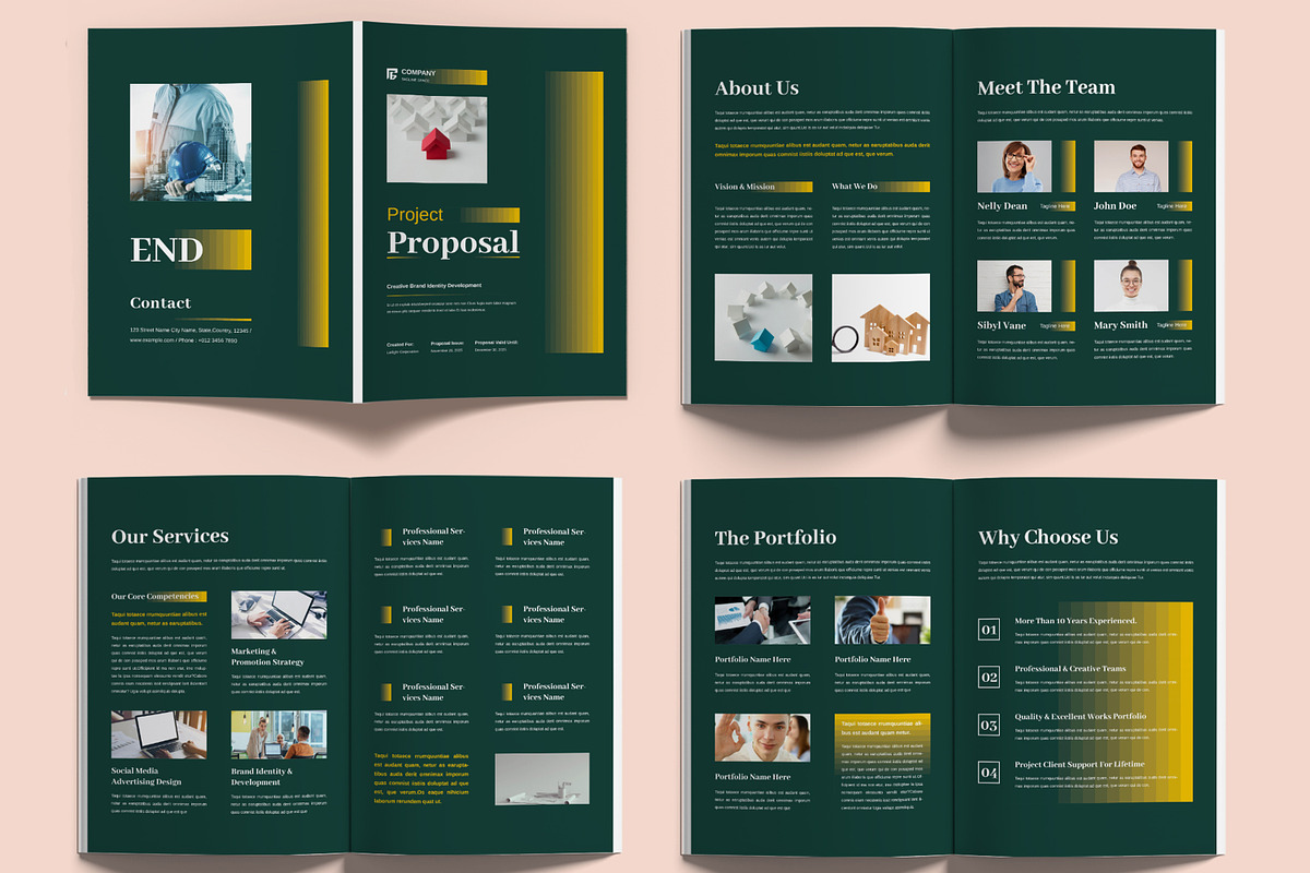 Project Proposal Template Layout, a Brochure Template by MightyDesign (Photo 2 of 6)