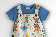 Baby Unisex Shortall Set Mockup, a Hoody Mockup by Nora Gad (Thumbnail 11 of 16)