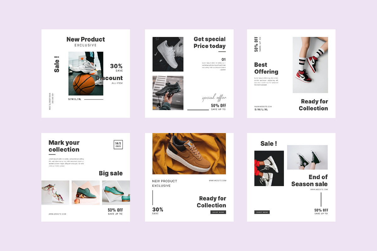Instagram template social media pack, a Social Media Template by Syaeful Anas (Photo 6 of 6)