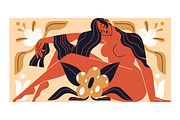 Abstract Matisse art women & flowers, a Decorative Illustration by PaperTrident (Thumbnail 7 of 7)