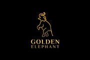 Gold Elephant Logo Design Inspiratio, a Branding & Logo Template by Atlantis X Nurman Arbai (Thumbnail 2 of 2)