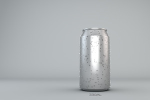 Beverage Cans in 3 Sizes, a Food & Drink 3D Model by 3DTreatment