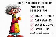 Whimsical Grandma Clipart, an Illustration by Libby Wishes (Thumbnail 4 of 7)