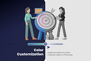 3D Career Illustration Set, a Person Illustration by Flat Icons (Thumbnail 4 of 8)