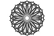 Black Floral Mandala Vector Bundle, a Decorative Illustration by Designer_Momina (Thumbnail 4 of 21)