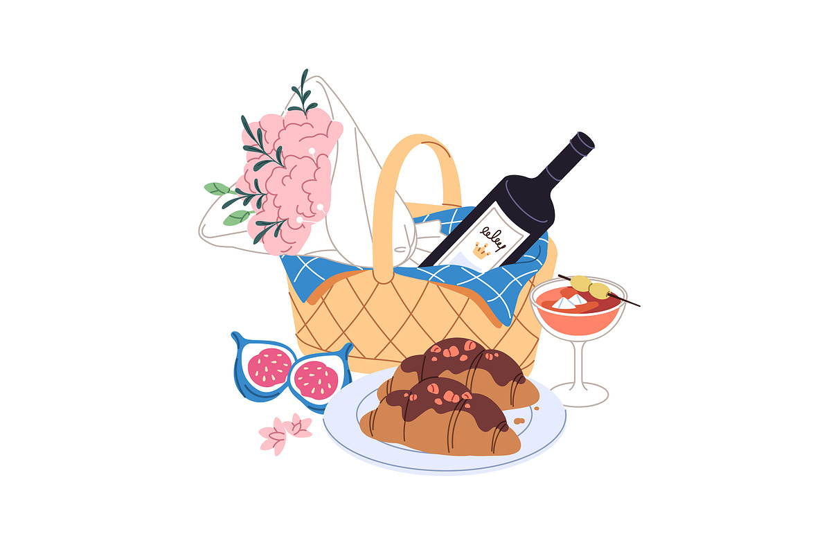 Summer picnic posters, cards set, a Food Illustration by PaperTrident (Photo 8 of 9)