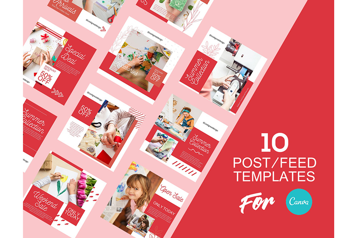 Instagram Post Template For Canva, a Social Media Template by DreamColor (Photo 2 of 5)