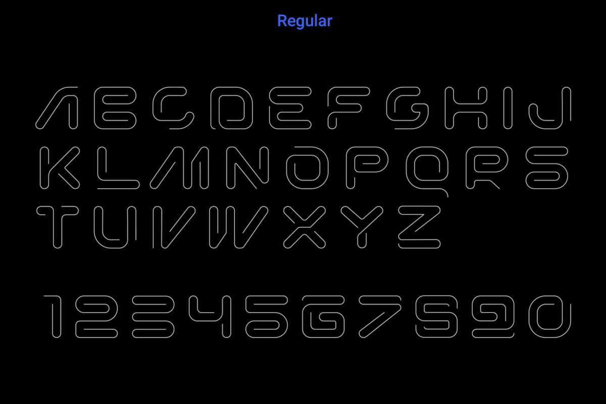 MazeLine Font preview 6
