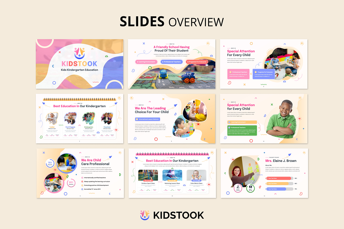 KidsTook Kids Kindergarten Education, a Presentation Template by Premast (Photo 2 of 12)