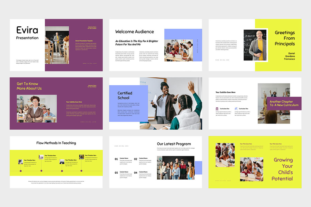 Evira : School Google Slides, a Presentation Template by Punkl Camp (Photo 2 of 9)