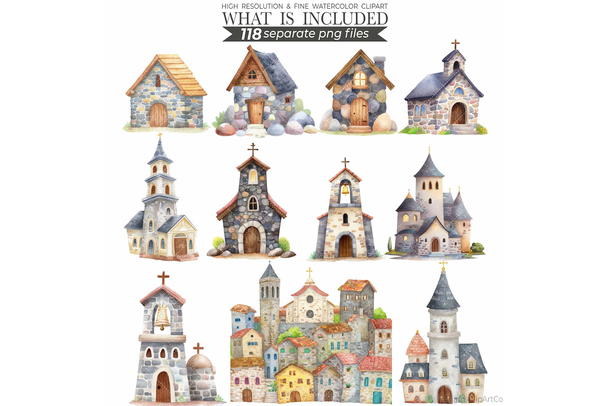 Watercolor Saint Clipart Bundle, an Illustration by CharmClipart (Photo 8 of 10)