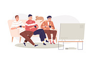 Men friends relax together set, a Person Illustration by Good Studio (Thumbnail 6 of 9)