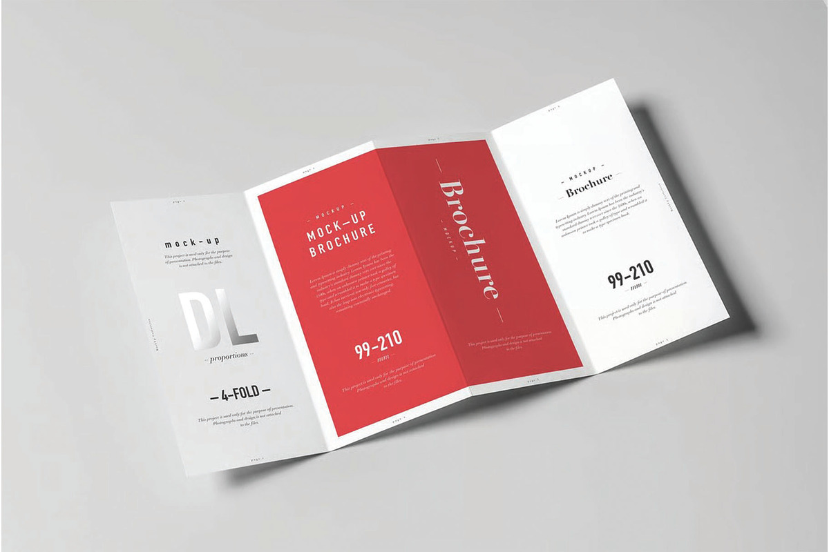 4xDL Brochure Mockup, an Advertising Mockup by DesignRushMarket (Photo 5 of 9)