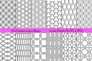 Mod Seamless Lattice Patterns